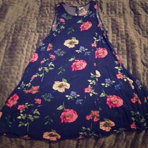 Floral tank swing dress
